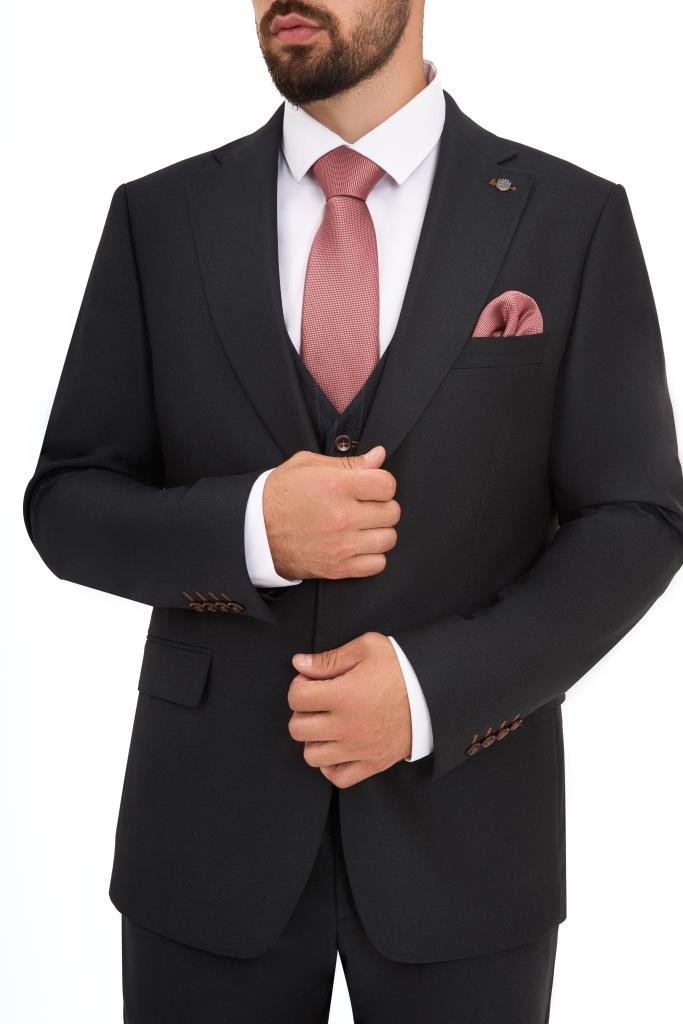 Костюм MAZALTOVMAN 3-ка премиум Темно-синий комбинированный