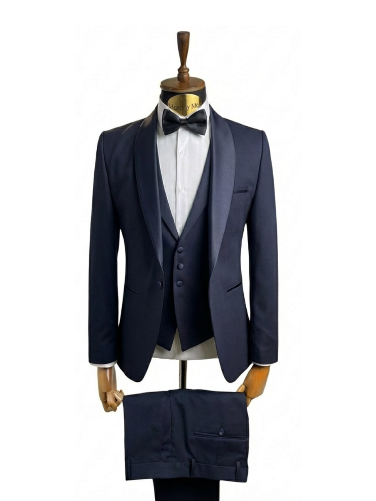 Смокинг MAZALTOVMAN 3-ка премиум Синий фактурный