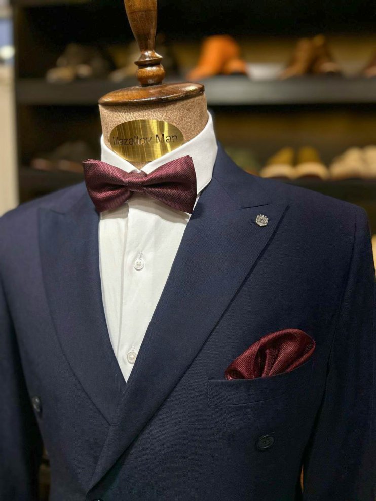 Костюм ЕМР 2-ка Синий двубортный 