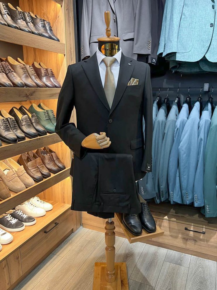 Костюм MAZALTOVMAN 2-ка премиум Черный фактурный