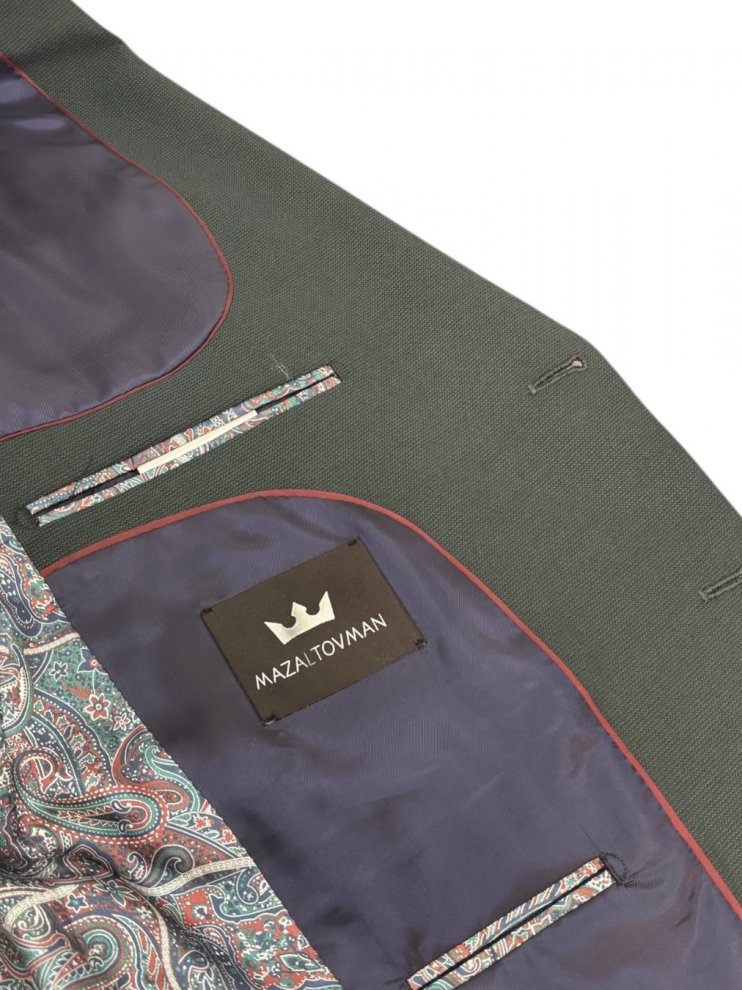 Костюм MAZALTOVMAN 3-ка премиум Зеленый фактурный